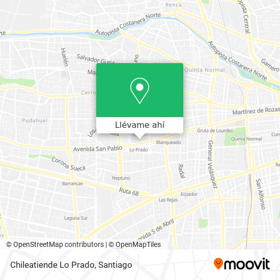 Mapa de Chileatiende Lo Prado