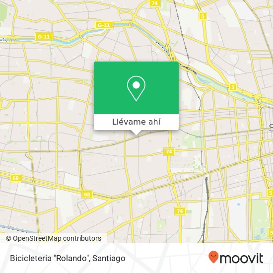 Mapa de Bicicleteria "Rolando"