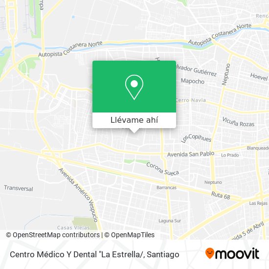 Mapa de Centro Médico Y Dental "La Estrella/