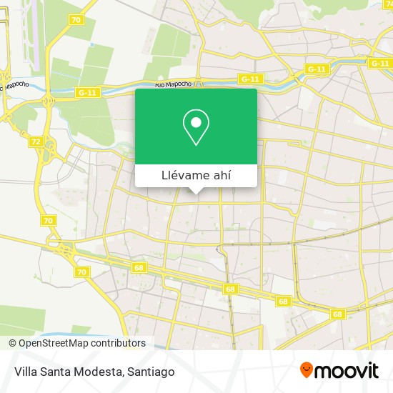 Mapa de Villa Santa Modesta