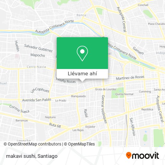 Mapa de makavi sushi