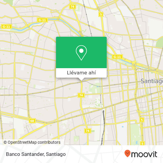 Mapa de Banco Santander