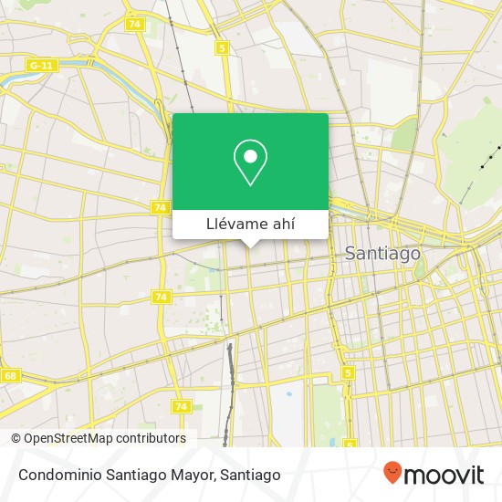 Mapa de Condominio Santiago Mayor