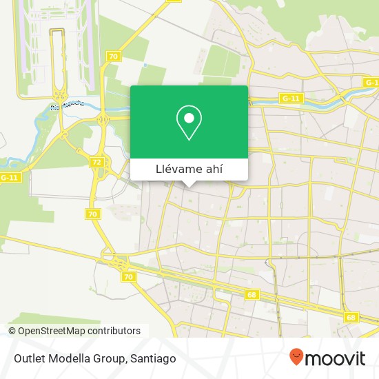 Mapa de Outlet Modella Group