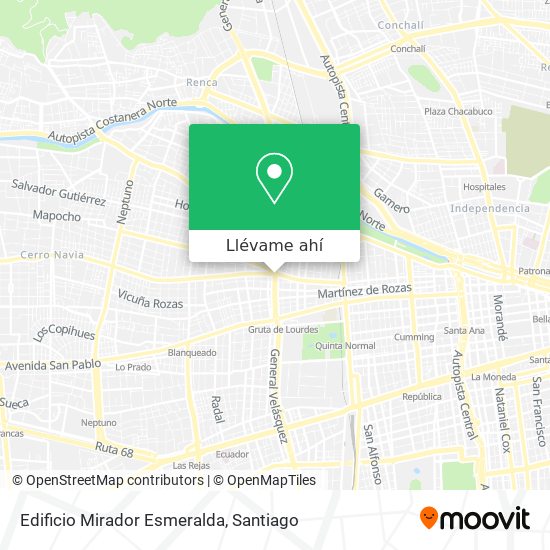 Mapa de Edificio Mirador Esmeralda