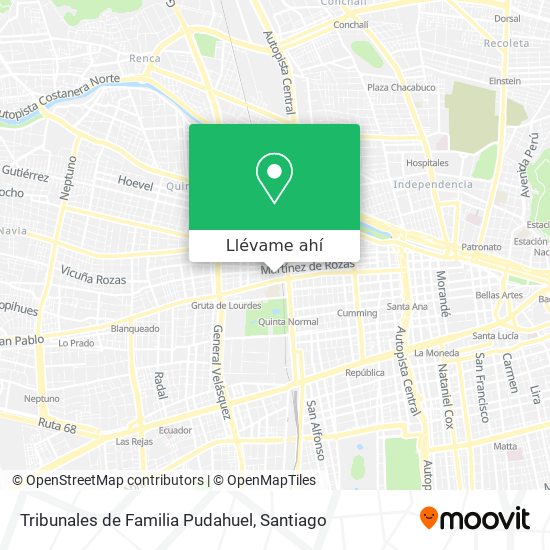 Mapa de Tribunales de Familia Pudahuel