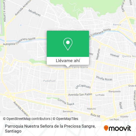 Mapa de Parroquia Nuestra Señora de la Preciosa Sangre