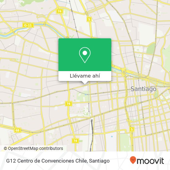 Mapa de G12 Centro de Convenciones Chile