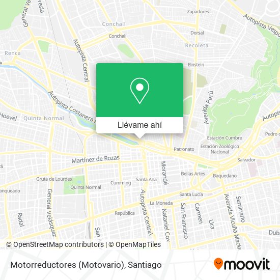 Mapa de Motorreductores (Motovario)