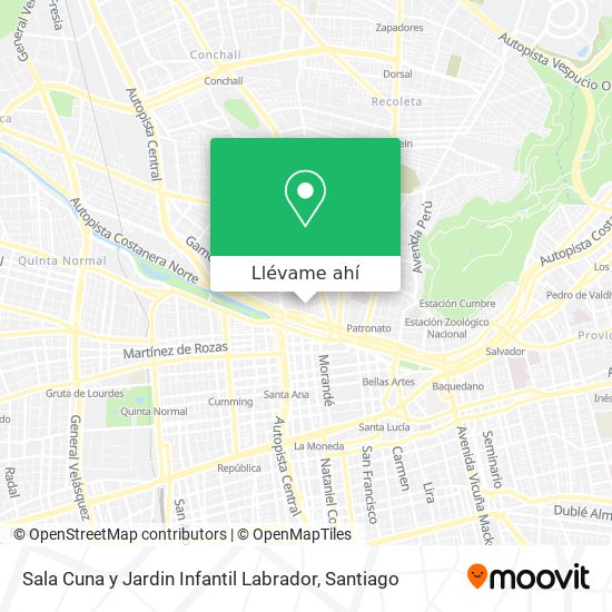 Mapa de Sala Cuna y Jardin Infantil Labrador