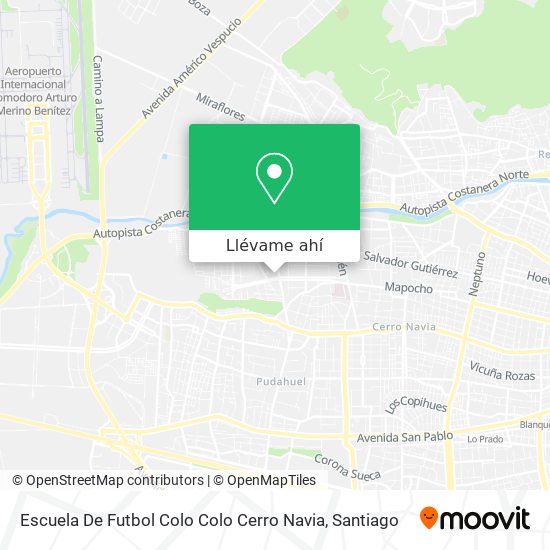 Mapa de Escuela De Futbol Colo Colo Cerro Navia