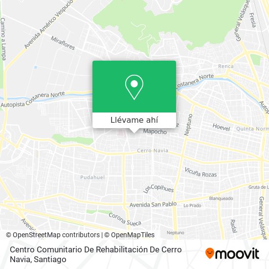 Mapa de Centro Comunitario De Rehabilitación De Cerro Navia