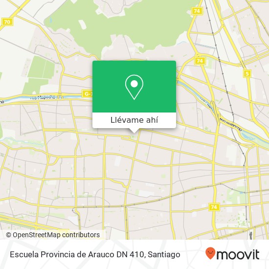 Mapa de Escuela Provincia de Arauco DN 410