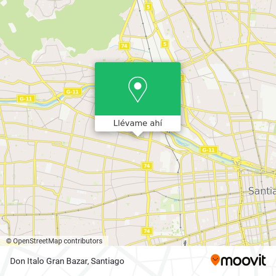 Mapa de Don Italo Gran Bazar