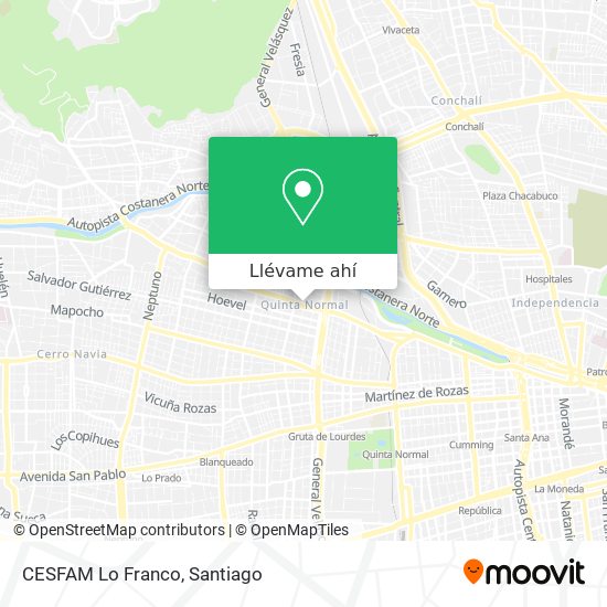 Mapa de CESFAM Lo Franco