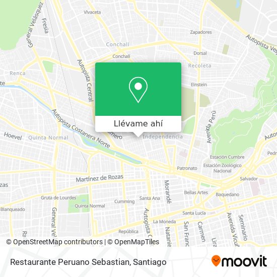 Mapa de Restaurante Peruano Sebastian