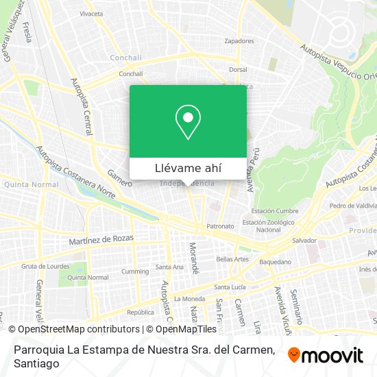 Mapa de Parroquia La Estampa de Nuestra Sra. del Carmen