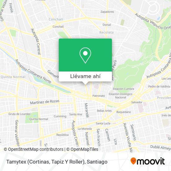 Mapa de Tamytex (Cortinas, Tapiz Y Roller)