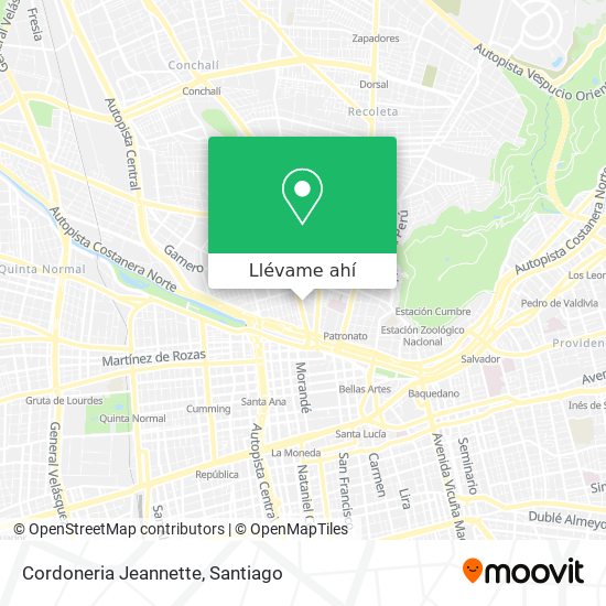 Mapa de Cordoneria Jeannette