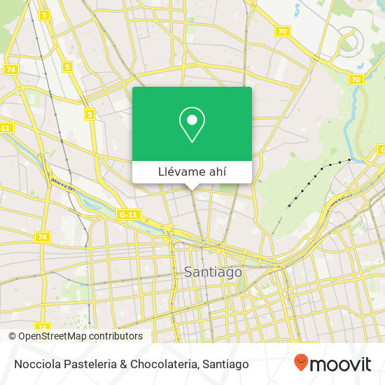 Mapa de Nocciola  Pasteleria & Chocolateria