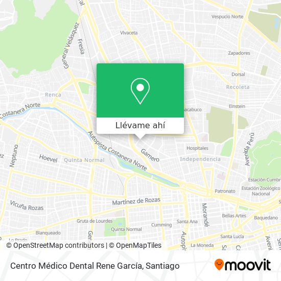 Mapa de Centro Médico Dental Rene García