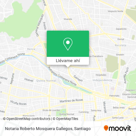 Mapa de Notaria Roberto Mosquera Gallegos