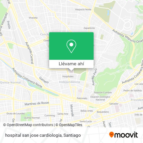 Mapa de hospital san jose cardiologia