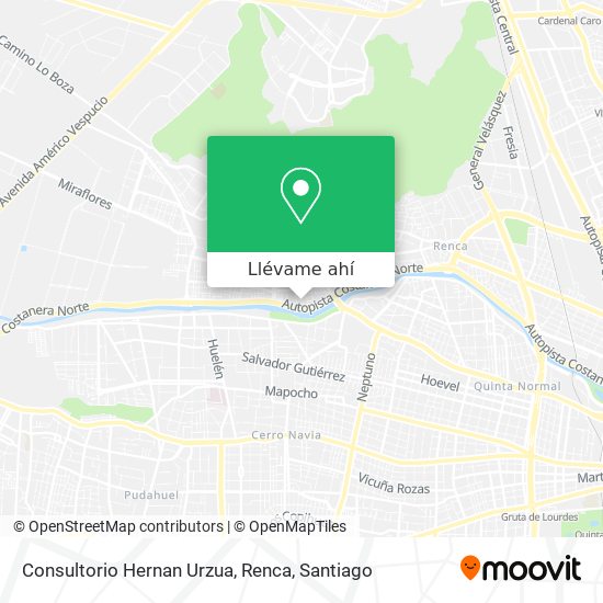 Mapa de Consultorio Hernan Urzua, Renca