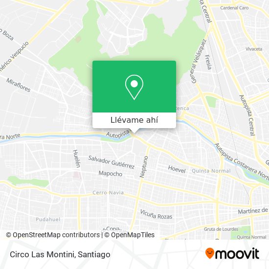 Mapa de Circo Las Montini
