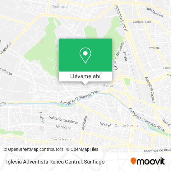 Mapa de Iglesia Adventista Renca Central