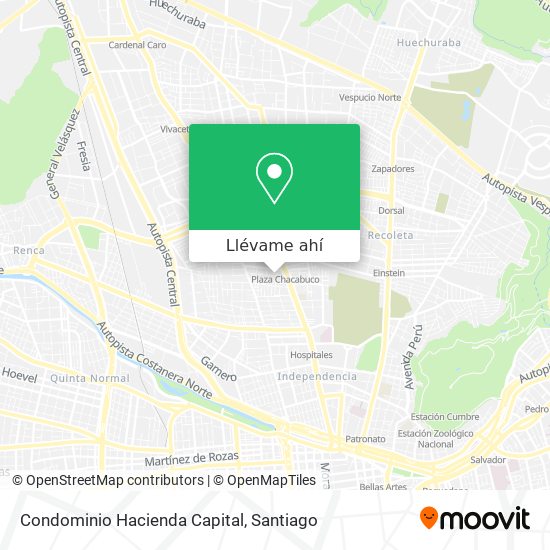 Mapa de Condominio Hacienda Capital