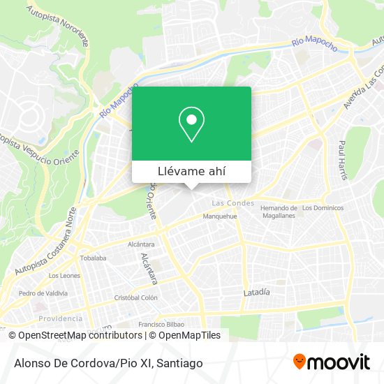 Mapa de Alonso De Cordova/Pio XI