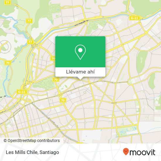 Mapa de Les Mills Chile