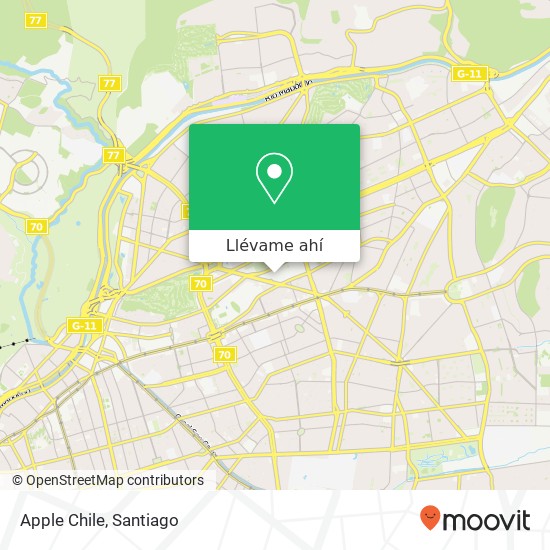 Mapa de Apple Chile