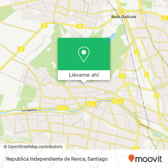 Mapa de Republica Independiente de Renca