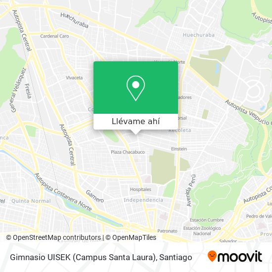 Mapa de Gimnasio UISEK (Campus Santa Laura)