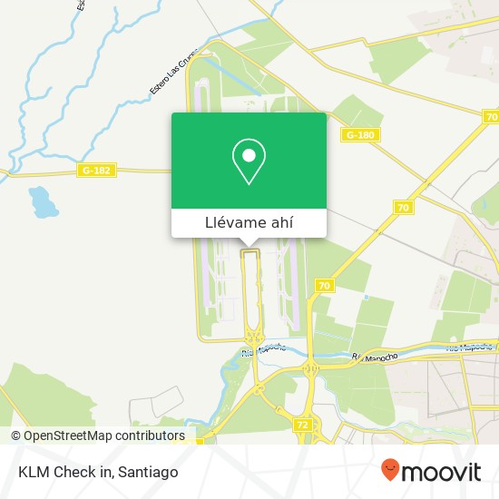 Mapa de KLM Check in