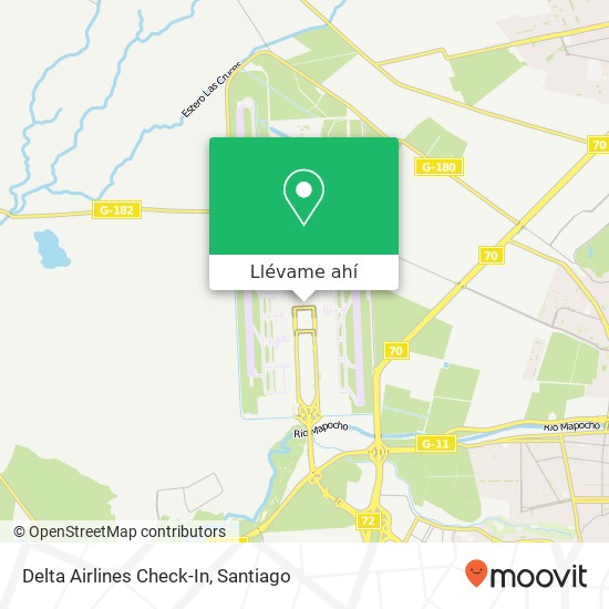 Mapa de Delta Airlines Check-In