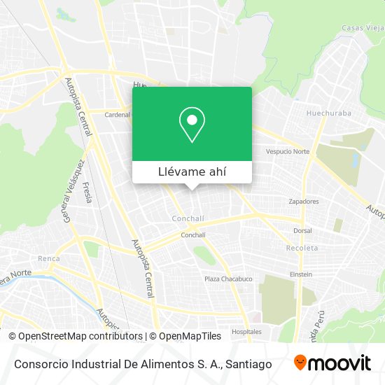 Mapa de Consorcio Industrial De Alimentos S. A.