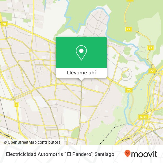 Mapa de Electricicidad Automotris " El Pandero"