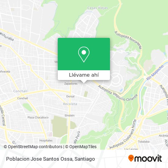 Mapa de Poblacion Jose Santos Ossa