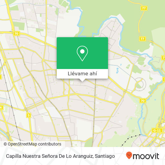 Mapa de Capilla Nuestra Señora De Lo Aranguiz
