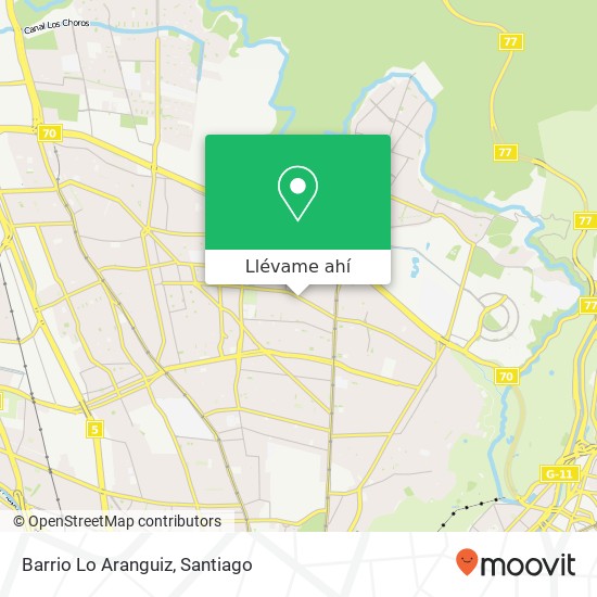 Mapa de Barrio Lo Aranguiz