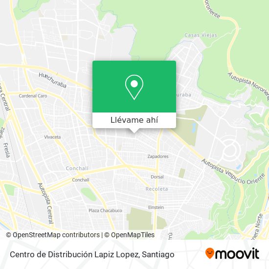 Mapa de Centro de Distribución Lapiz Lopez