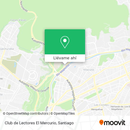 Mapa de Club de Lectores El Mercurio