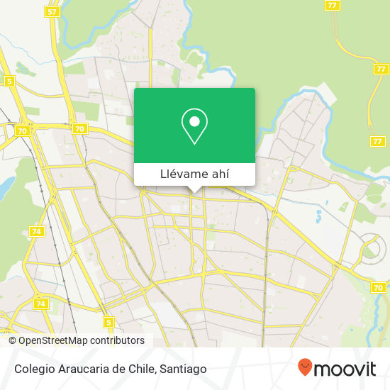 Mapa de Colegio Araucaria de Chile