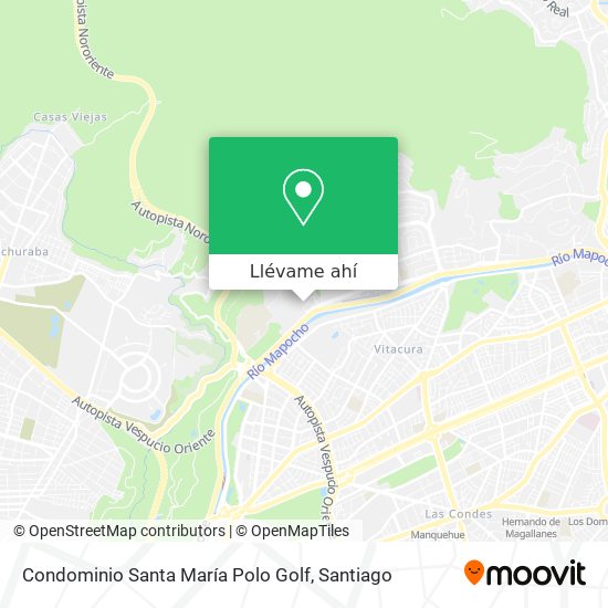 Mapa de Condominio Santa María Polo Golf