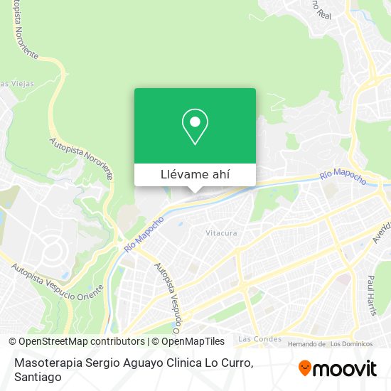 Mapa de Masoterapia Sergio Aguayo Clinica Lo Curro