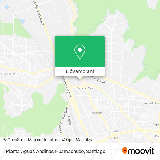 Mapa de Planta Aguas Andinas Huamachuco