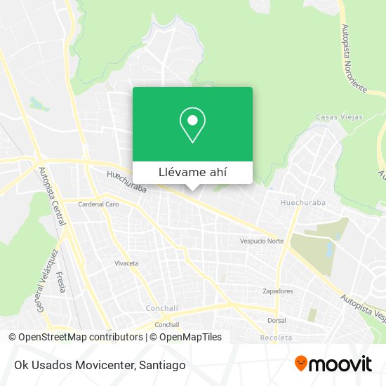 Mapa de Ok Usados Movicenter